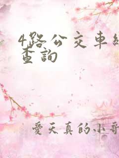 4路公交车线路查询