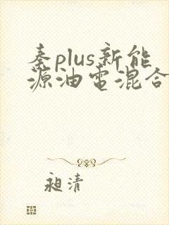 秦plus新能源油电混合