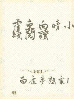 霍东向晴小说在线阅读