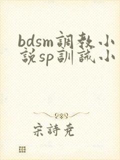 bdsm调教小说sp训诫小说