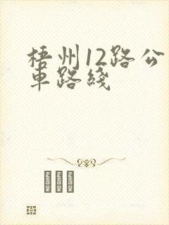 梧州12路公交车路线