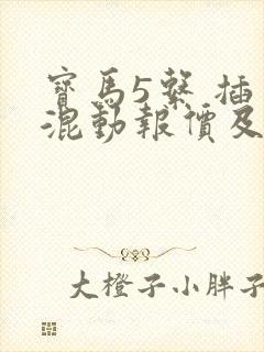宝马5系 插电混动报价及图