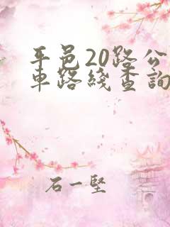 平邑20路公交车路线查询