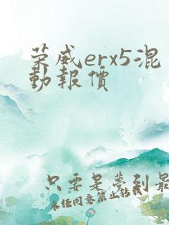 荣威erx5混动报价 荣威erx5混动报价