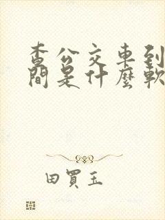 查公交车到站时间是什么软件