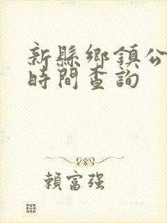 新县乡镇公交车时间查询
