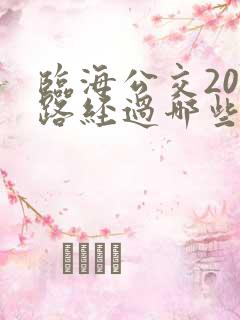 临海公交203路经过哪些站点