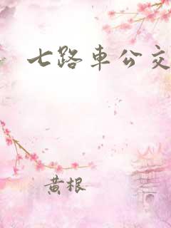 七路车公交路线 七路车公交路线