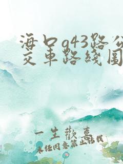 海口g43路公交车路线图