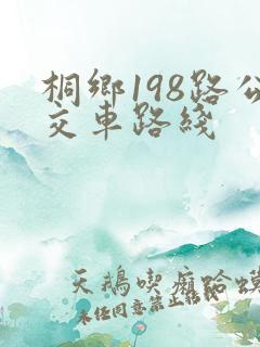 桐乡198路公交车路线