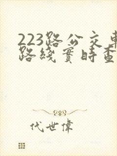 223路公交车路线实时查询
