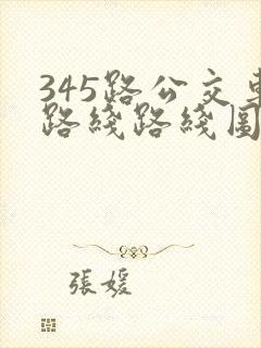 345路公交车路线路线图