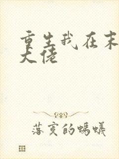 重生我在末世当大佬