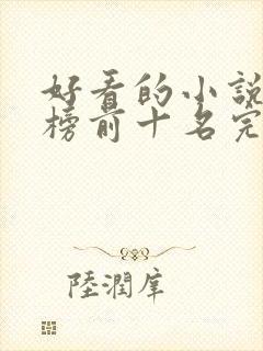 好看的小说排行榜前十名完结版