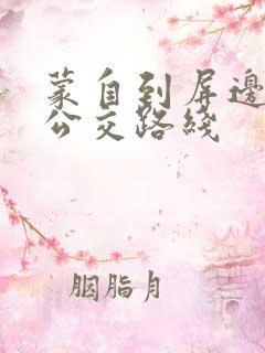 蒙自到屏边城际公交路线