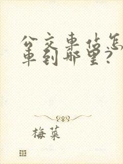 公交车站怎样查车到哪里?