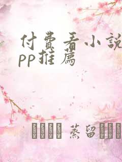 付费看小说的app推荐