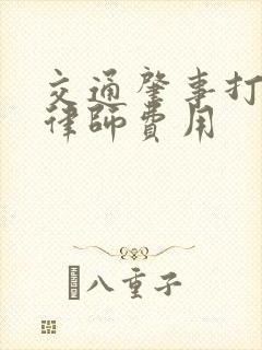交通肇事打官司律师费用