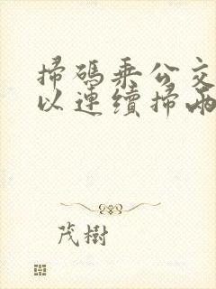 扫码乘公交车可以连续扫两个人吗