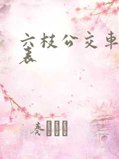 六枝公交车时间表