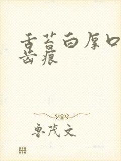 舌苔白厚口臭有齿痕
