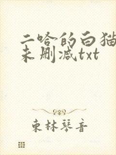 二哈的白猫师尊未删减txt