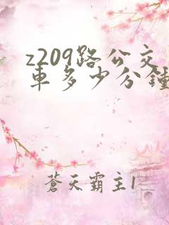 z209路公交车多少分钟一趟