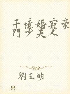 千亿婚宠豪取豪门少夫人