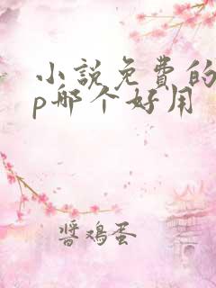 小说免费的app哪个好用