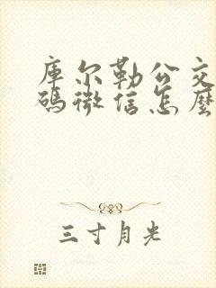 库尔勒公交乘车码微信怎么用