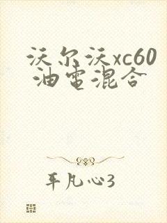 沃尔沃xc60 油电混合