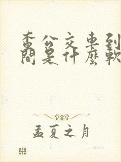 查公交车到站时间是什么软件