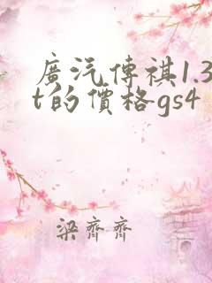 广汽传祺1.3t的价格gs4
