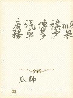 广汽传祺m8商务车多少米