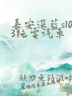 长安深蓝sl03纯电汽车