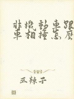 非机动车跟机动车相撞怎么划分责任