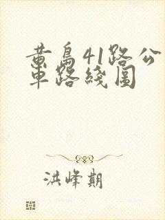 黄岛41路公交车路线图