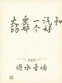 大众一汽和上汽的哪个好
