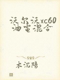 沃尔沃xc60 油电混合