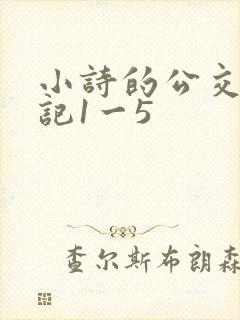 小诗的公交车日记1一5
