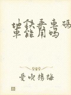 地铁乘车码公交车能用吗