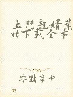 上门龙婿叶辰txt下载全本