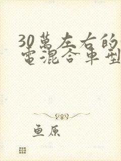 30万左右的油电混合车型推荐