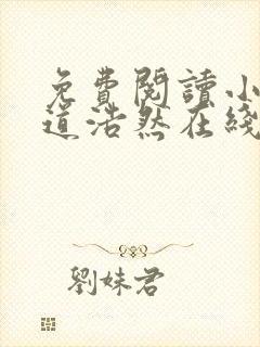 免费阅读小说大道浩然在线阅读全文