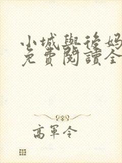 小城与后妈小说免费阅读全文最新章节
