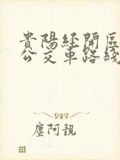贵阳经开区7路公交车路线