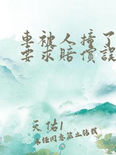 车被人撞了可以要求赔偿误工费吗