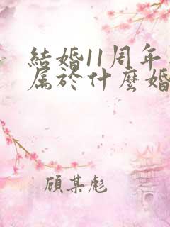 结婚11周年是属于什么婚