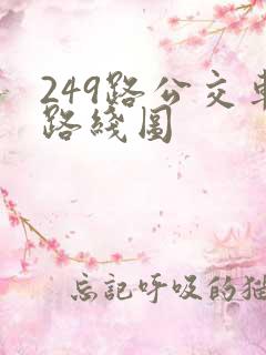 249路公交车路线图