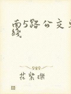 南5路公交车路线